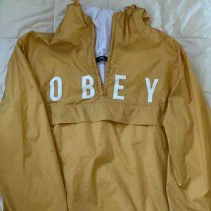OBEY windbreaker half zip